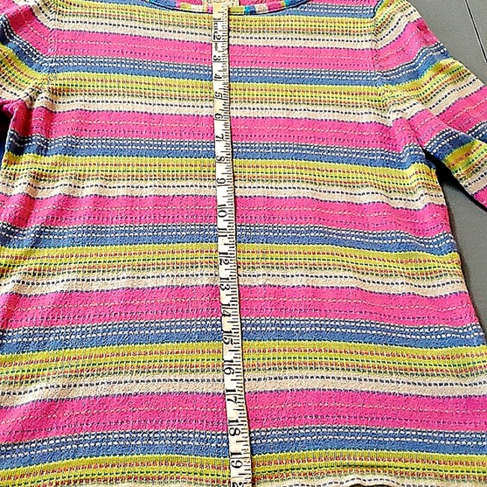 Sigrid Olsen striped sweater size M - Picture 4 of 7